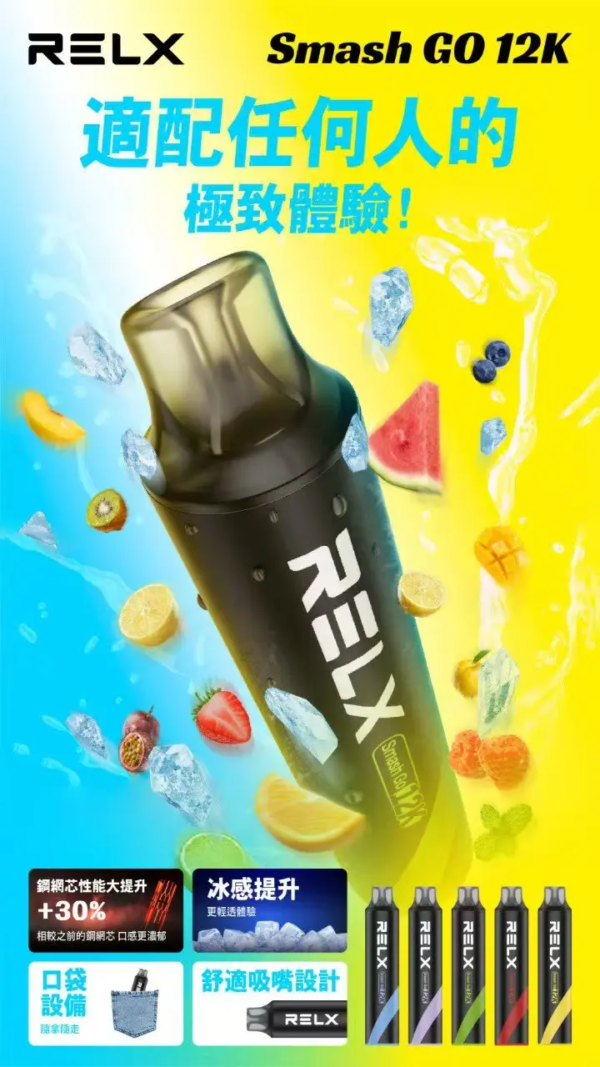 RELX 悅刻一次性拋棄式-12000口《買6送1》